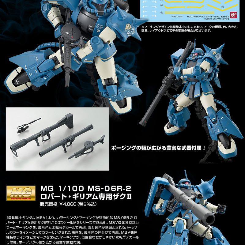 MG MS-06R-2 ZakuII 高機動型PB網路商店限定.鋼彈.鋼彈模型.麗王.玩具