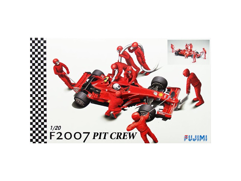 Ferrari F2007 and Pit Crew Set.其他模型.麗王.鋼彈.玩具.鋼彈模型