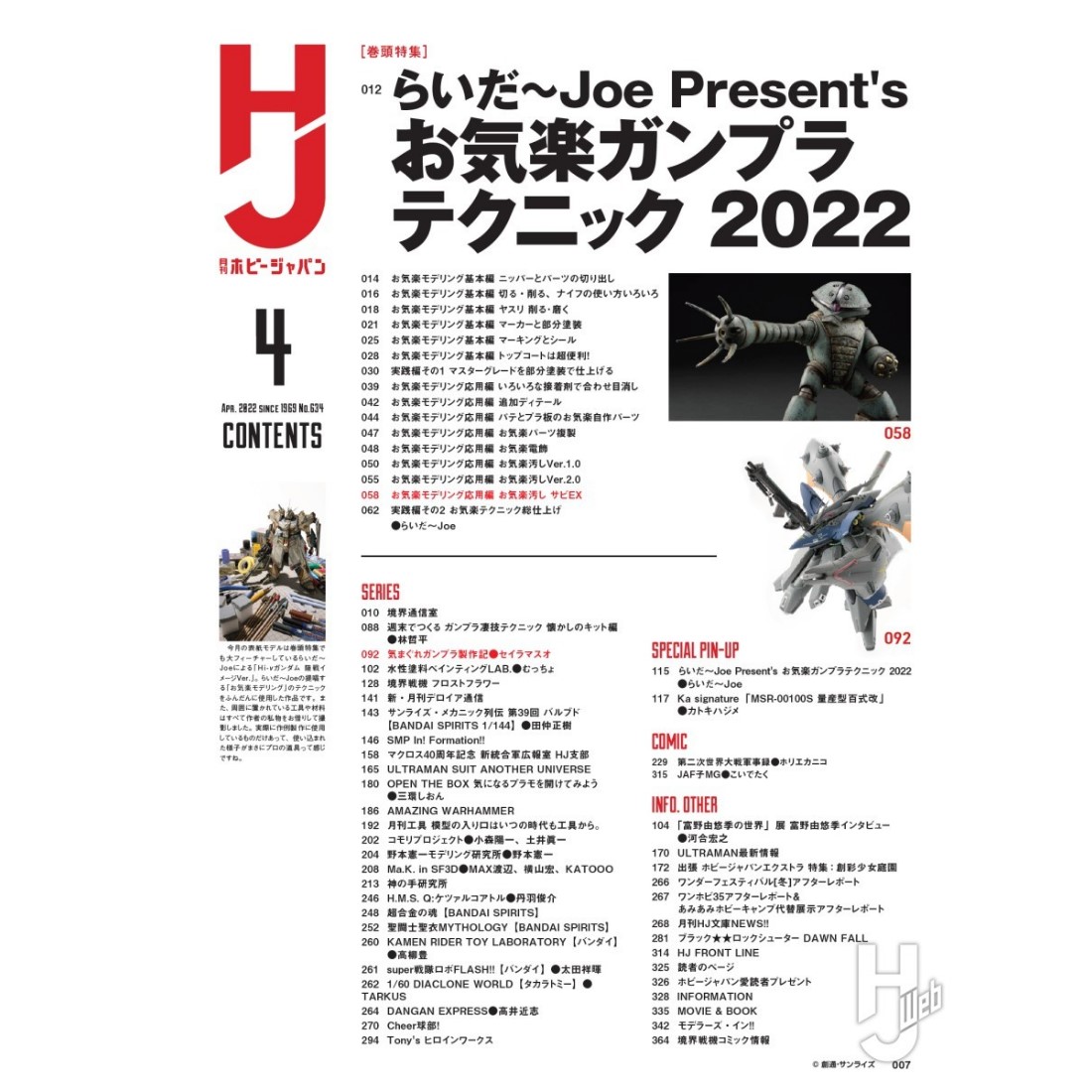 日文版Hobby Japan 2022年4月號雜誌附副刊.玩具王國Toyking.鋼彈.鋼彈